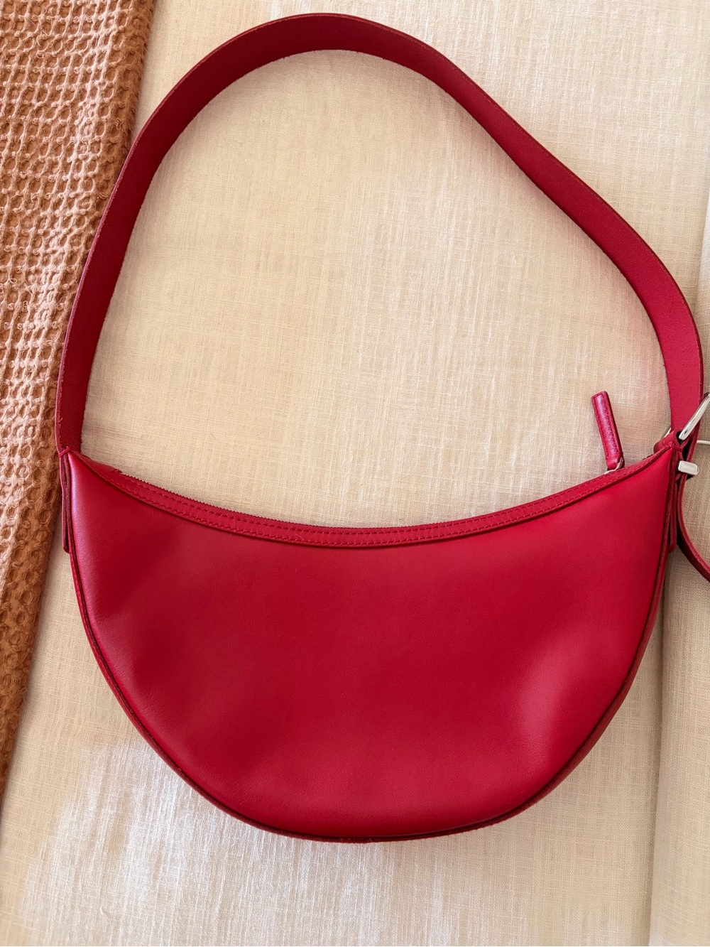 Madewell Red Crescent Shoulder Bag
